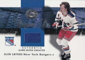 2001-02 Fleer Greats of the Game - Jerseys #NNO Glen Sather Front