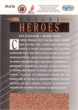 1993-94 Upper Deck - Future Heroes #29 Pat Falloon Back