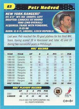 2001-02 O-Pee-Chee - 1971-72 Heritage #83 Petr Nedved Back