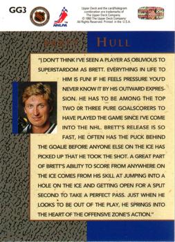 1993-94 Upper Deck - Gretzky's Great Ones #GG3 Brett Hull Back