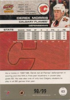 2001-02 Pacific - Hobby LTD #63 Derek Morris Back