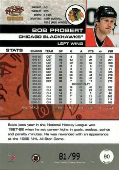 2001-02 Pacific - Hobby LTD #90 Bob Probert Back