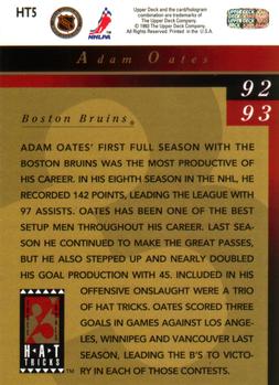 1993-94 Upper Deck - Hat Tricks #HT5 Adam Oates Back