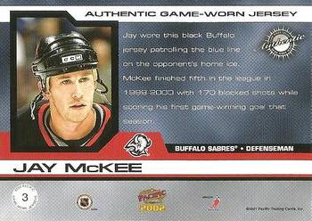 1999-00 Jay McKee Buffalo Sabres Game Worn Jersey