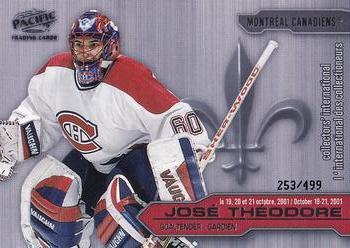 2001 Pacific Montreal Collector's International (October 2001) #5 Jose Theodore  Front