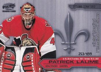 2001 Pacific Montreal Collector's International (October 2001) #7 Patrick Lalime  Front