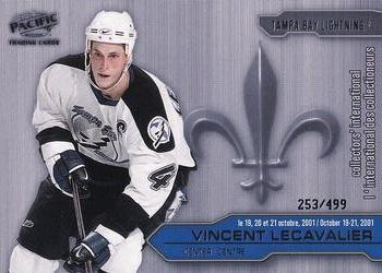 2001 Pacific Montreal Collector's International (October 2001) #9 Vincent Lecavalier  Front