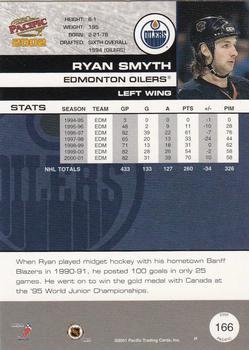 2001-02 Pacific - Premiere Date #166 Ryan Smyth Back