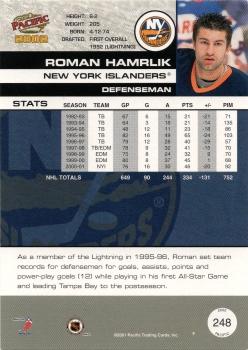 2001-02 Pacific - Premiere Date #248 Roman Hamrlik Back
