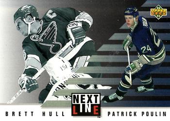 1993-94 Upper Deck - Next in Line #NL2 Brett Hull / Patrick Poulin Front