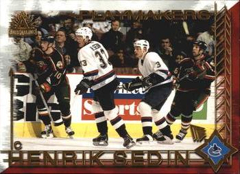 2001-02 Pacific Adrenaline - Playmakers #10 Henrik Sedin Front