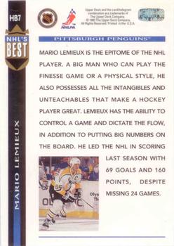1993-94 Upper Deck - NHL's Best #HB7 Mario Lemieux Back