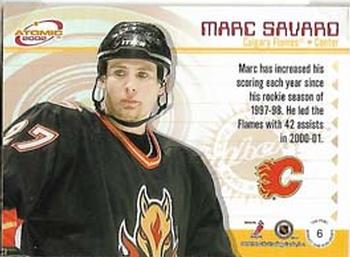 2001-02 Pacific Atomic - Jerseys #6 Marc Savard Back
