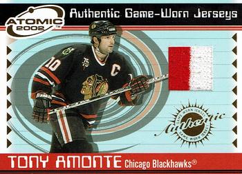 2001-02 Pacific Atomic - Jerseys #8 Tony Amonte Front