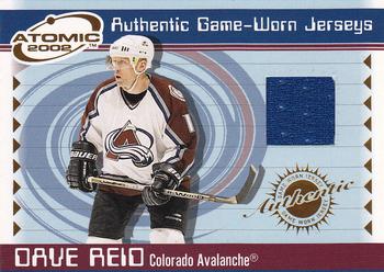 2001-02 Pacific Atomic - Jerseys #12 Dave Reid Front