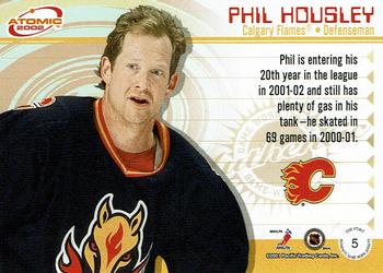 2001-02 Pacific Atomic - Patches #5 Phil Housley Back