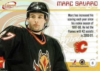 2001-02 Pacific Atomic - Patches #6 Marc Savard Back