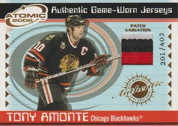 2001-02 Pacific Atomic - Patches #8 Tony Amonte Front