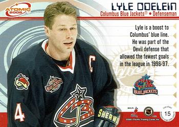 2001-02 Pacific Atomic - Patches #15 Lyle Odelein Back