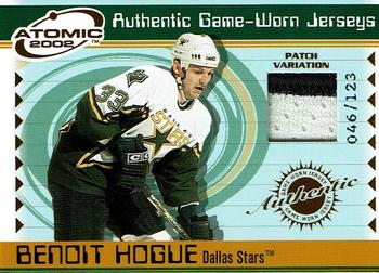 2001-02 Pacific Atomic - Patches #17 Benoit Hogue Front