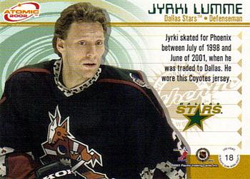 2001-02 Pacific Atomic - Patches #18 Jyrki Lumme Back