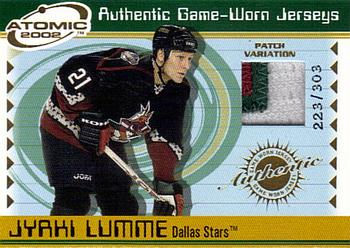 2001-02 Pacific Atomic - Patches #18 Jyrki Lumme Front