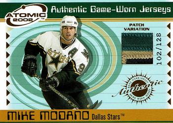 2001-02 Pacific Atomic - Patches #19 Mike Modano Front