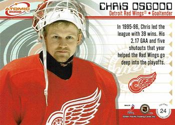 2001-02 Pacific Atomic - Patches #24 Chris Osgood Back