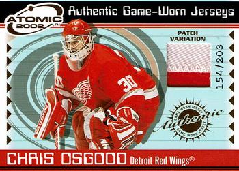 2001-02 Pacific Atomic - Patches #24 Chris Osgood Front
