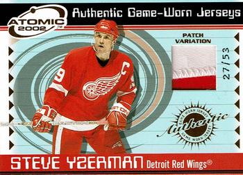 2001-02 Pacific Atomic - Patches #26 Steve Yzerman Front