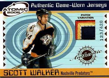 2001-02 Pacific Atomic - Patches #36 Scott Walker Front