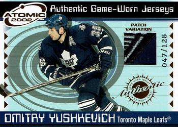 2001-02 Pacific Atomic - Patches #49 Dimitri Yushkevich Front