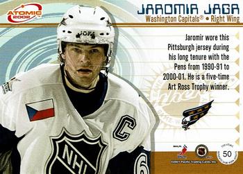 2001-02 Pacific Atomic - Patches #50 Jaromir Jagr Back
