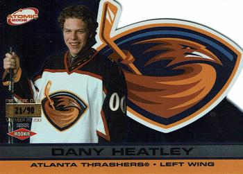 2001-02 Pacific Atomic - Premiere Date #103 Dany Heatley Front
