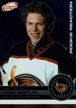 2001-02 Pacific Atomic - Rookie Reaction #1 Dany Heatley Front