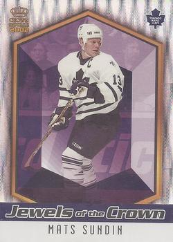 2001-02 Pacific Crown Royale - Jewels of the Crown #29 Mats Sundin Front