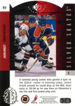 1993-94 Upper Deck - Silver Skates Silver (Retail) #R9 Jason Arnott Back