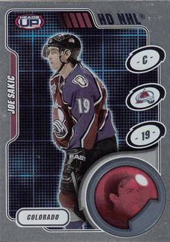 2001-02 Pacific Heads Up - HD NHL #3 Joe Sakic Front