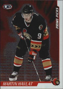 2001-02 Pacific Heads Up - Prime Picks #5 Martin Havlat Front