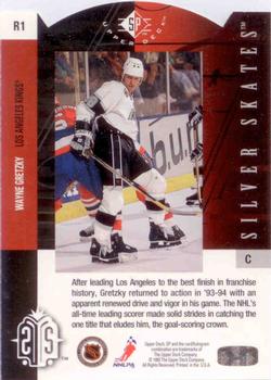 1993-94 Upper Deck - Silver Skates Gold Exchange #R1 Wayne Gretzky Back