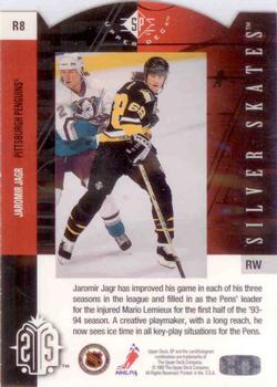1993-94 Upper Deck - Silver Skates Gold Exchange #R8 Jaromir Jagr Back