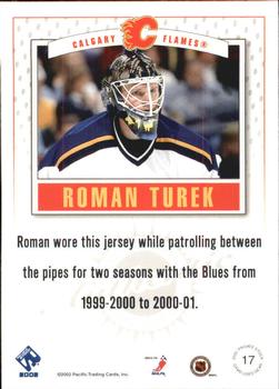 2001-02 Pacific Private Stock - Game Gear #17 Roman Turek Back