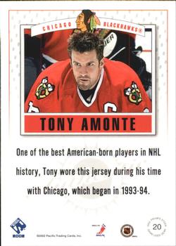 2001-02 Pacific Private Stock - Game Gear #20 Tony Amonte Back