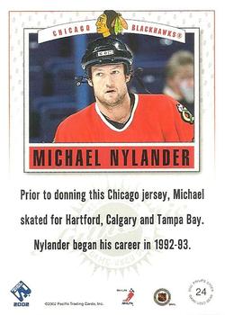2001-02 Pacific Private Stock - Game Gear #24 Michael Nylander Back