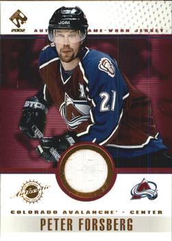 2001-02 Pacific Private Stock - Game Gear #29 Peter Forsberg Front