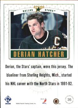 2001-02 Pacific Private Stock - Game Gear #35 Derian Hatcher Back