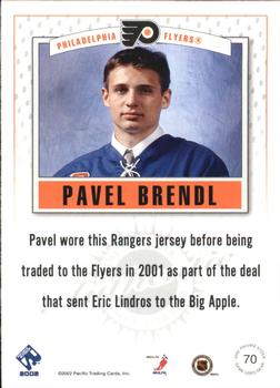 2001-02 Pacific Private Stock - Game Gear #70 Pavel Brendl Back