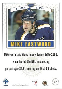 2001-02 Pacific Private Stock - Game Gear #87 Mike Eastwood Back