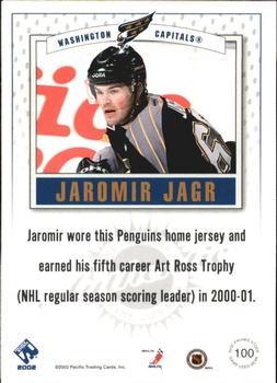 2001-02 Pacific Private Stock - Game Gear #100 Jaromir Jagr Back