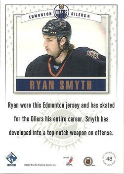 2001-02 Pacific Private Stock - Game Gear Patches #48 Ryan Smyth Back